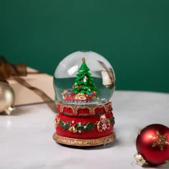 Musical Christmas Tree and Train Water Globe - 5.5"