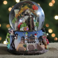 Nativity Manger Scene Christmas Musical Snow Globe - 5.75"