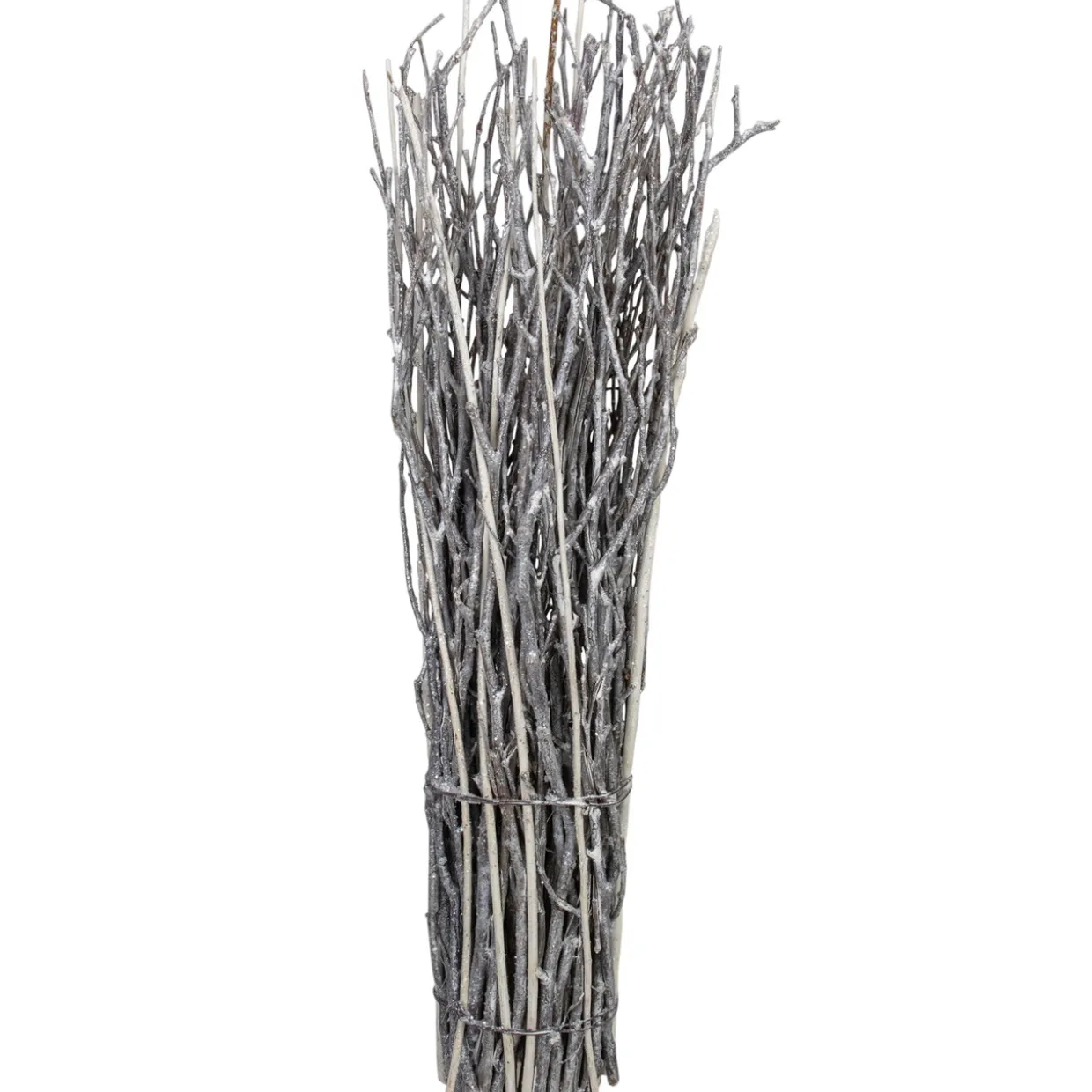 Natural Twig Bundle Glittered Christmas Decoration - 20"