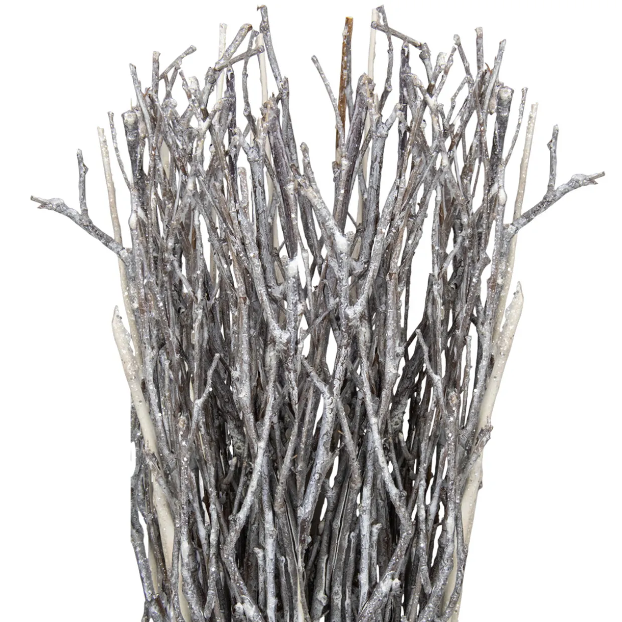 Natural Twig Bundle Glittered Christmas Decoration - 20"