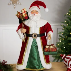 Nordic Style Santa Claus with Gifts Christmas Figure - 24"