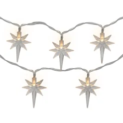 North Star Christmas Light Set - Warm White LED - 3' - Clear Wire - 10ct