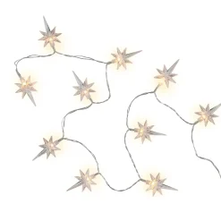 North Star Christmas Light Set - Warm White LED - 3' - Clear Wire - 10ct