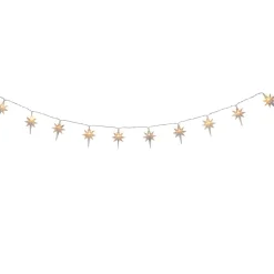 North Star Christmas Light Set - Warm White LED - 3' - Clear Wire - 10ct