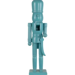 Nutcracker Soldier with Sword Christmas Figure - 15" - Sky Blue