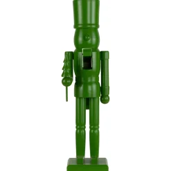 Nutcracker Soldier with Tree Christmas Figure - 15" - Green