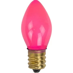Opaque C7 Christmas Replacement Bulbs - Pink - Pack of 25