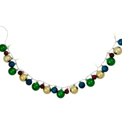 Ornament String Christmas Lights - Warm White LED - 3' Clear Wire - 10ct - Multi