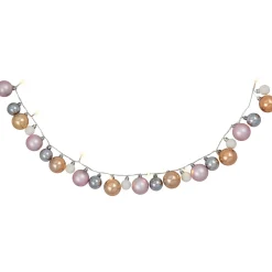 Ornament String Christmas Lights - Warm White LED - 3' Clear Wire - 10ct - Pink