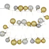 Ornament String Christmas Lights - Warm White - 3.75' Silver Wire - 50ct - Gold