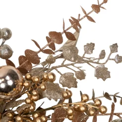 Ornaments, Holly and Berries Artificial Christmas Wreath - 30