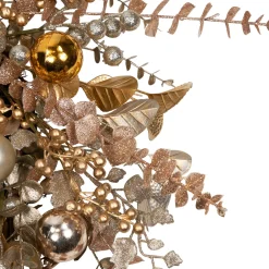 Ornaments, Holly and Berries Artificial Christmas Wreath - 30