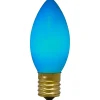 Pack of 4 Blue C9 Opaque Christmas Replacement Bulbs