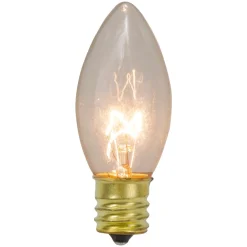Pack of 4 Clear C9 Transparent Christmas Replacement Bulbs