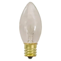 Pack of 4 Clear C9 Transparent Christmas Replacement Bulbs