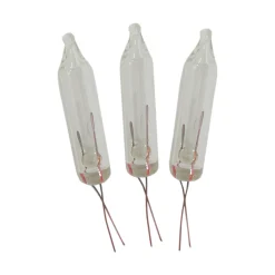 Pack of 5 Clear Christmas Replacement Bulbs, 3.5 Volts
