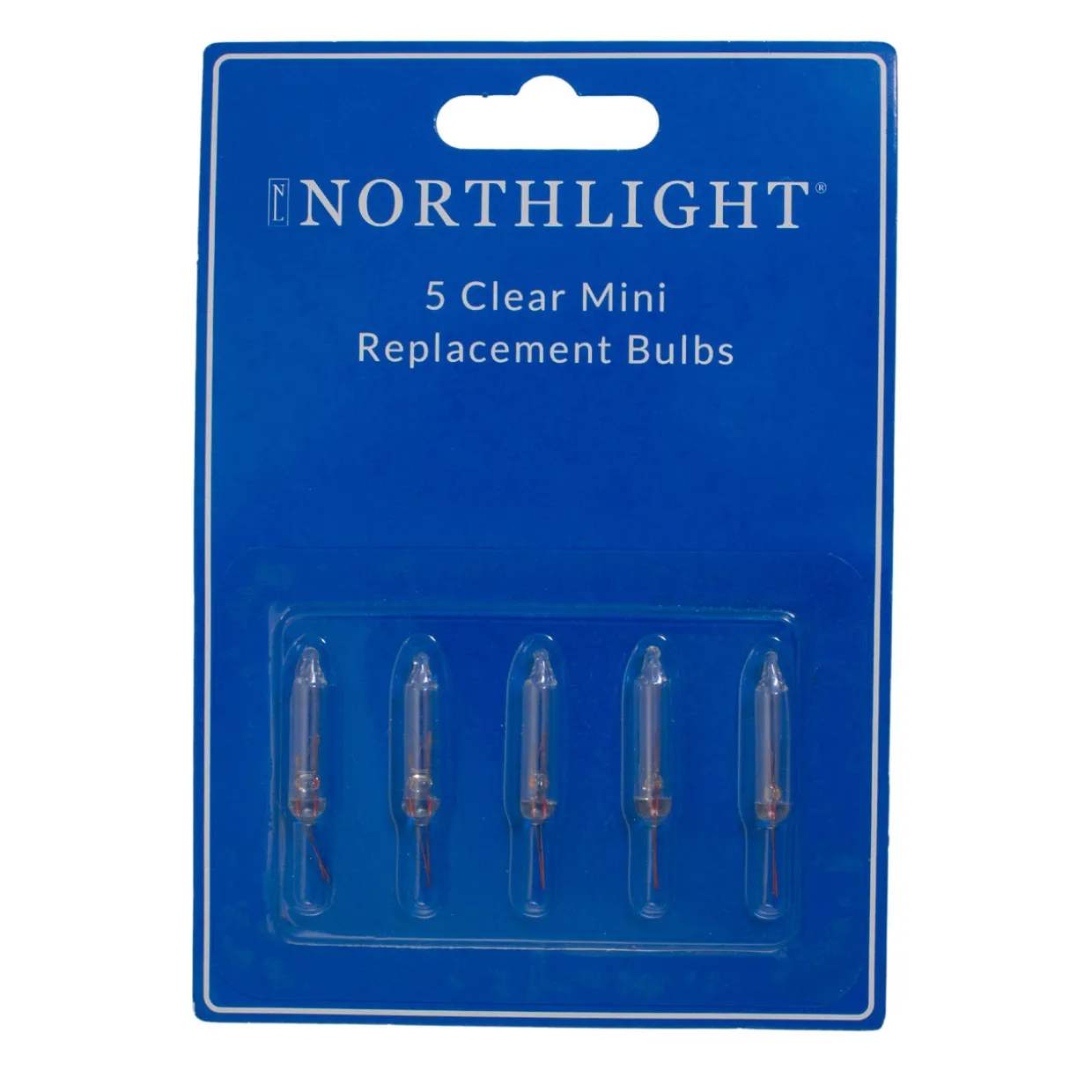 Pack of 5 Clear Christmas Replacement Bulbs, 3.5 Volts