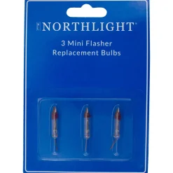 Pack of 3 Clear Flasher Christmas Replacement Bulbs, 2.5 Volts