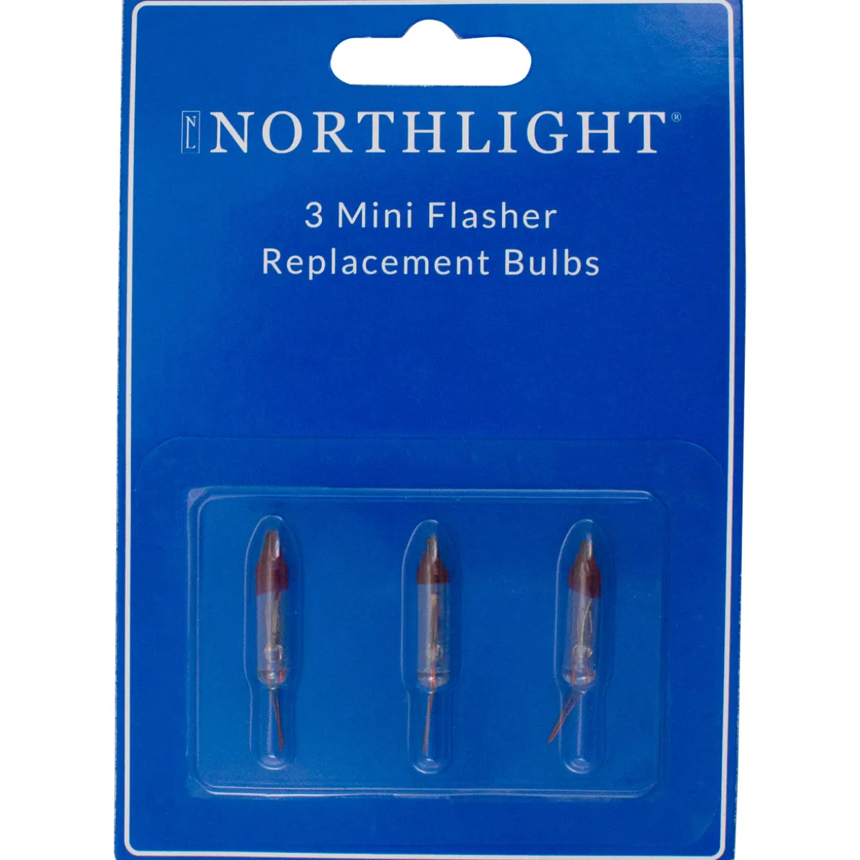 Pack of 3 Clear Flasher Christmas Replacement Bulbs, 2.5 Volts