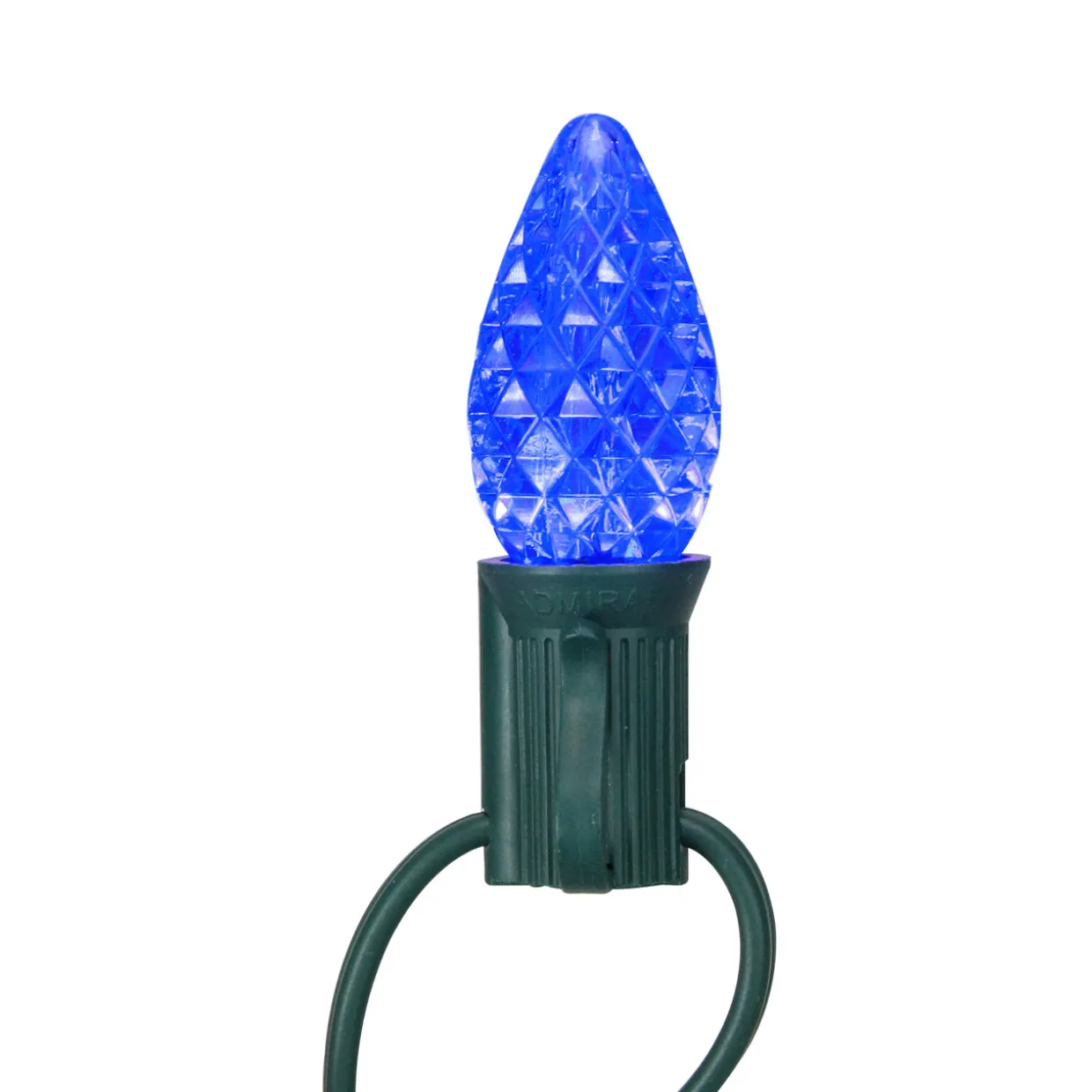 Pack of 25 Faceted C7 LED Multi-Color Christmas Replacement Bulbs