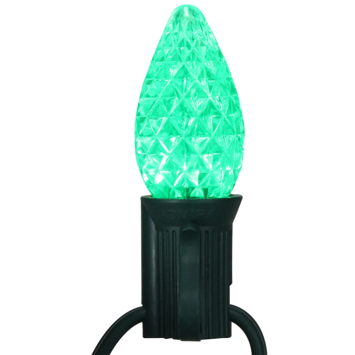 Pack of 25 Faceted C7 LED Multi-Color Christmas Replacement Bulbs