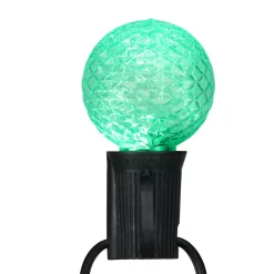 Pack of 25 Faceted LED G40 Multi-Color Christmas Replacement Bulbs