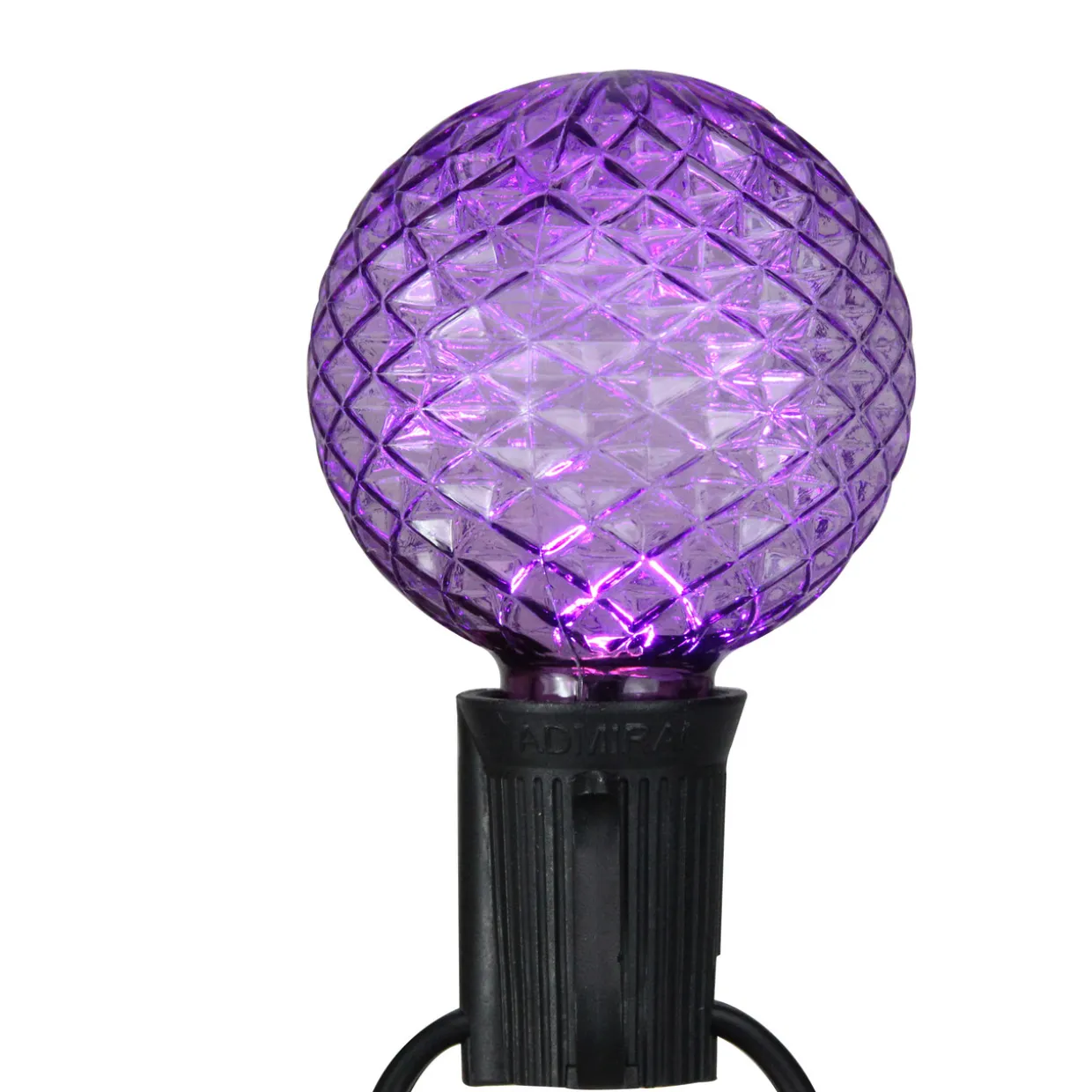 Pack of 25 Faceted LED G50 Multi-Color Christmas Replacement Bulbs