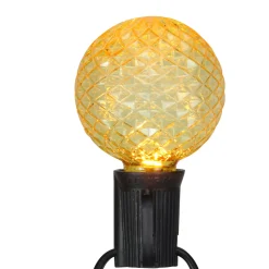 Pack of 25 Faceted LED G50 Multi-Color Christmas Replacement Bulbs