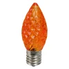 Pack of 25 Faceted LED Orange C9 Christmas Replacement Bulbs