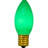 Pack of 4 Green C9 Opaque Christmas Replacement Bulbs