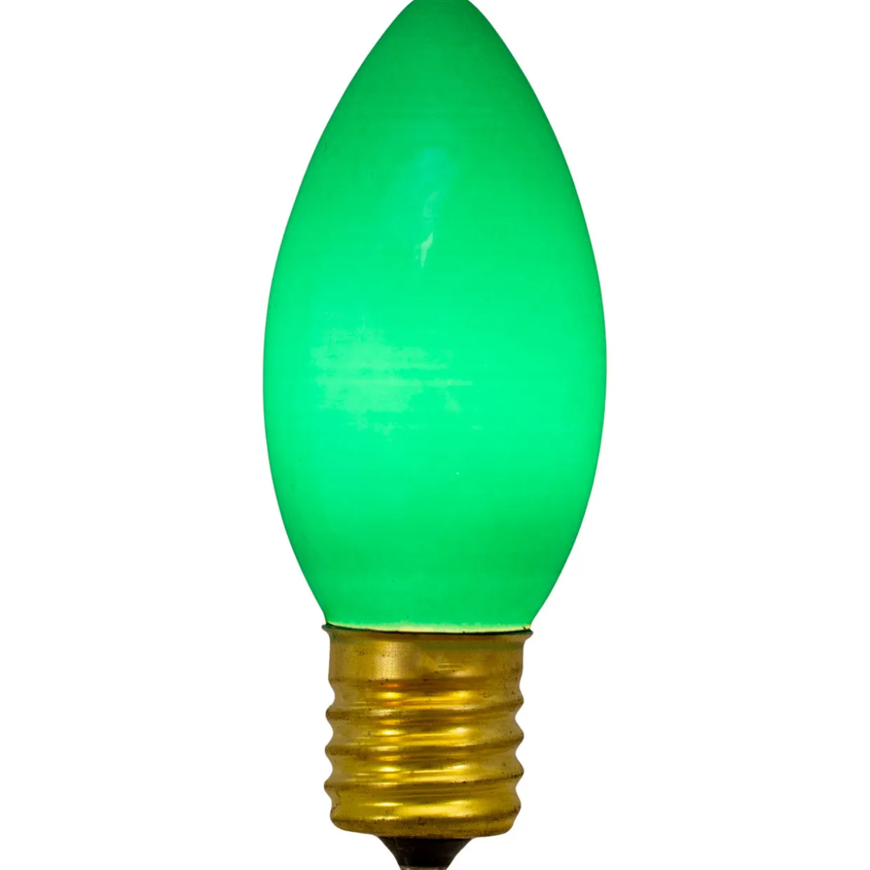 Pack of 4 Green C9 Opaque Christmas Replacement Bulbs