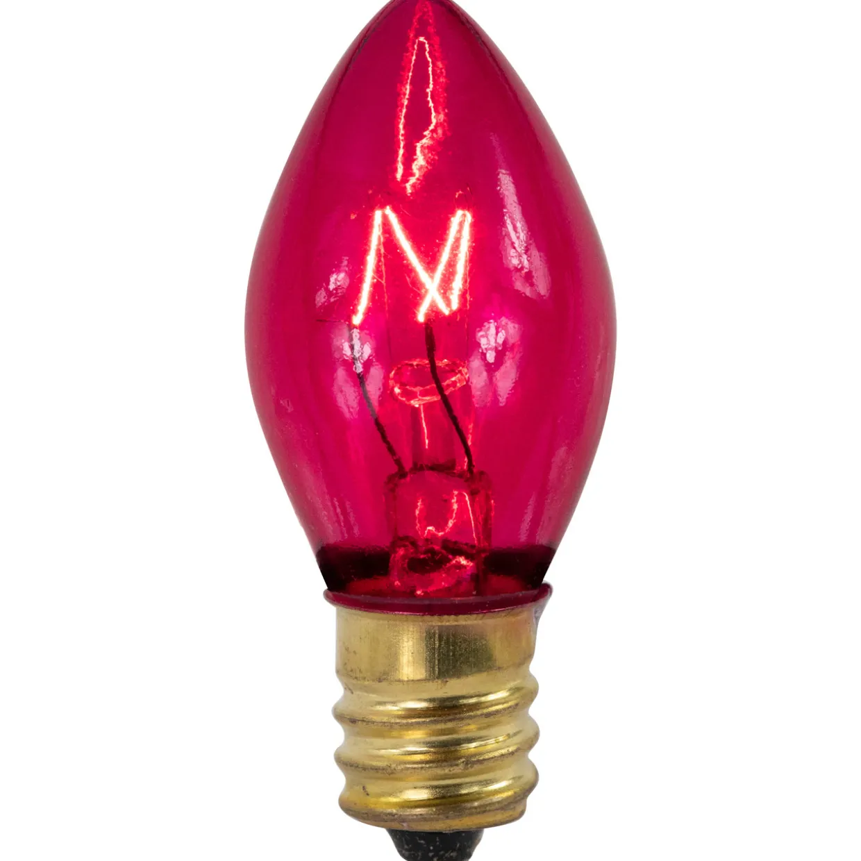 Pack of 25 Incandescent C7 Pink Christmas Replacement Bulbs