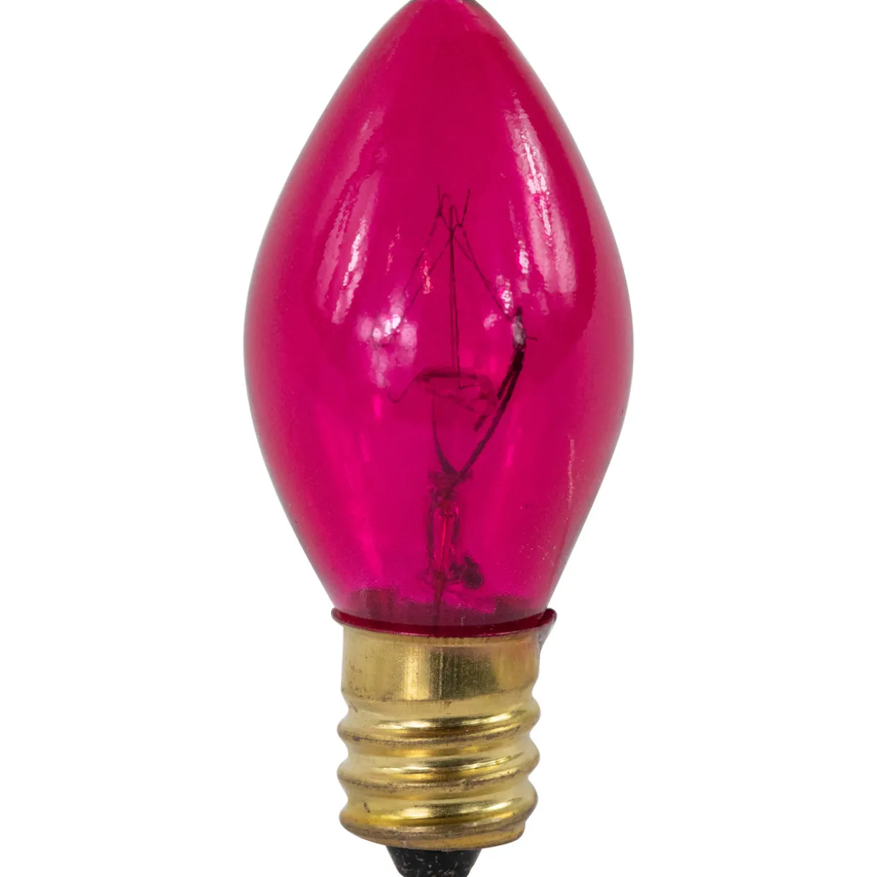 Pack of 25 Incandescent C7 Pink Christmas Replacement Bulbs