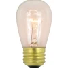 Pack of 25 Incandescent S14 Clear Christmas Replacement Bulbs