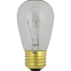 Pack of 25 Incandescent S14 Clear Christmas Replacement Bulbs