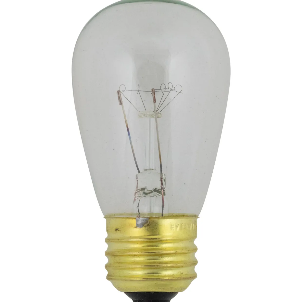 Pack of 25 Incandescent S14 Clear Christmas Replacement Bulbs