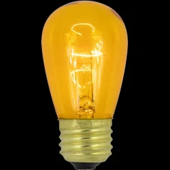 Pack of 25 Incandescent S14 Yellow Christmas Replacement Bulbs