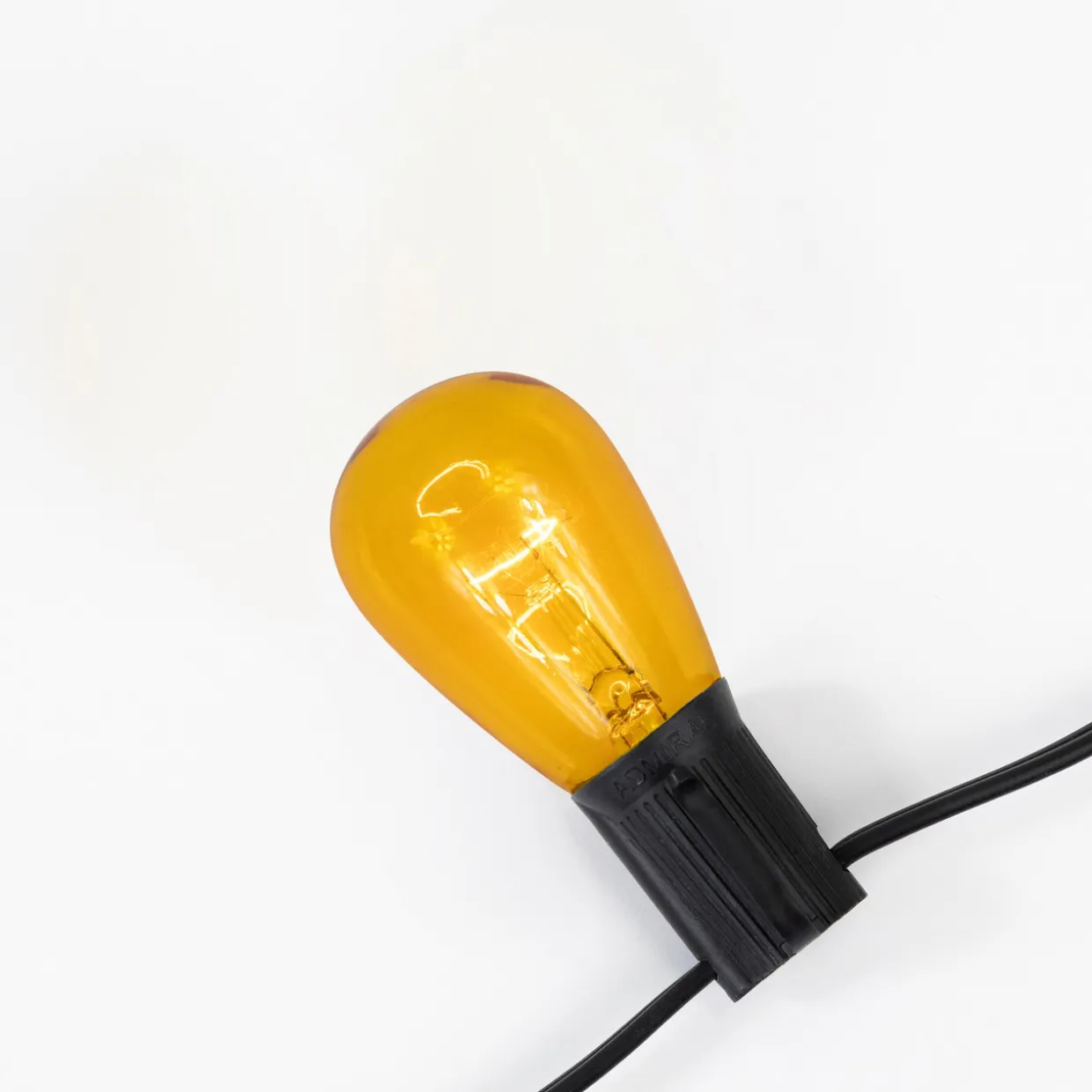 Pack of 25 Incandescent S14 Yellow Christmas Replacement Bulbs