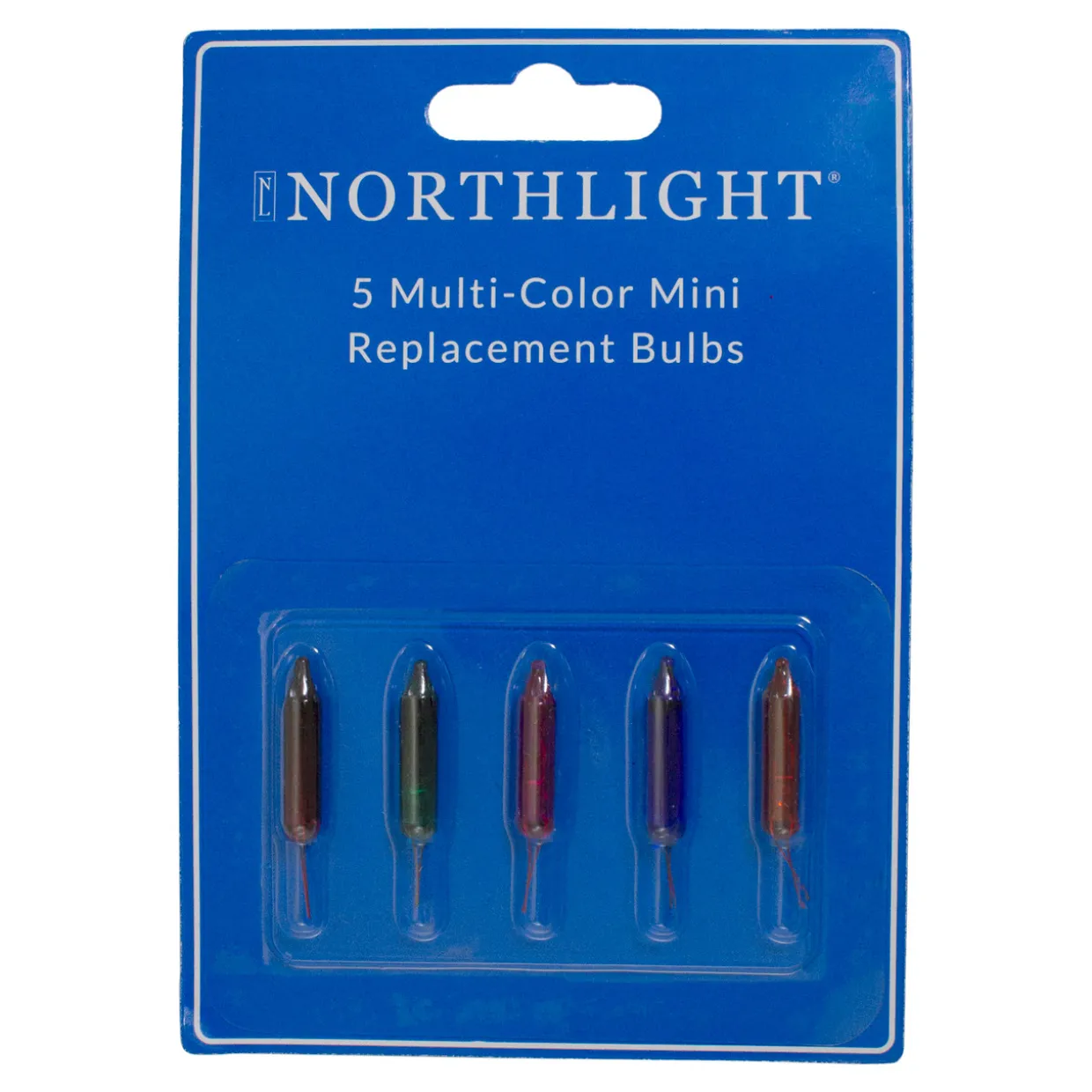 Pack of 5 Multi-Color Mini Christmas Replacement Bulbs, 6 Volts