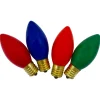 Pack of 4 Multi-Colored C9 Opaque Christmas Replacement Bulbs