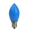Pack of 4 Opaque Blue LED C7 Christmas Replacement Bulbs