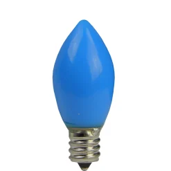 Pack of 4 Opaque Blue LED C7 Christmas Replacement Bulbs
