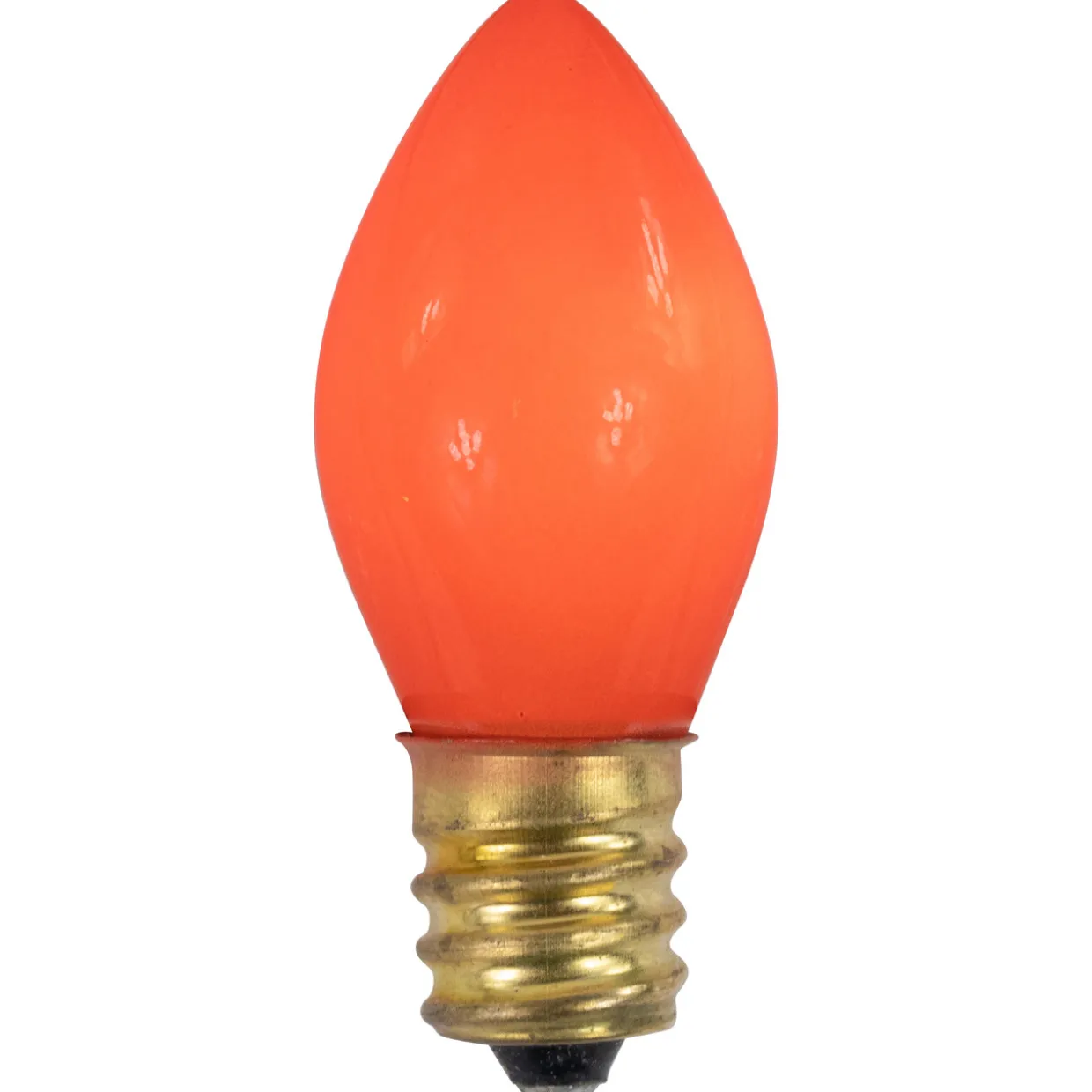 Pack of 25 Opaque Orange C7 Christmas Replacement Bulbs