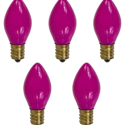Pack of 25 Opaque Pink C7 Christmas Replacement Bulbs