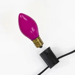Pack of 25 Opaque Pink C7 Christmas Replacement Bulbs