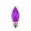 Pack of 4 Opaque Purple C9 Christmas Replacement Bulbs