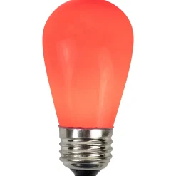 Pack of 25 Opaque Red LED S14 Christmas Replacement Bulbs