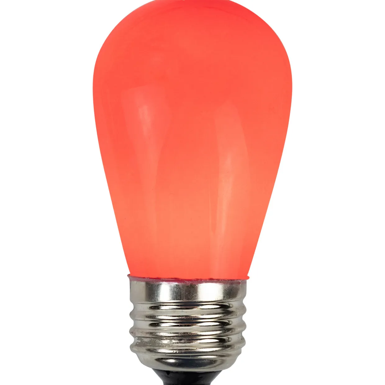Pack of 25 Opaque Red LED S14 Christmas Replacement Bulbs