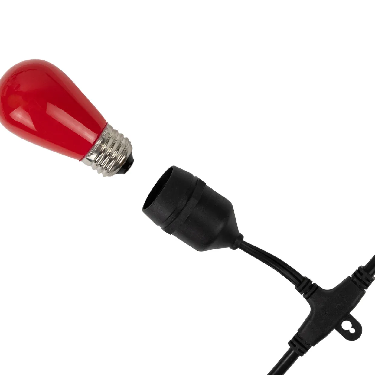 Pack of 25 Opaque Red LED S14 Christmas Replacement Bulbs