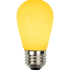 Pack of 25 Opaque Yellow LED S14 Christmas Replacement Light Bulbs - 1.3 Watts